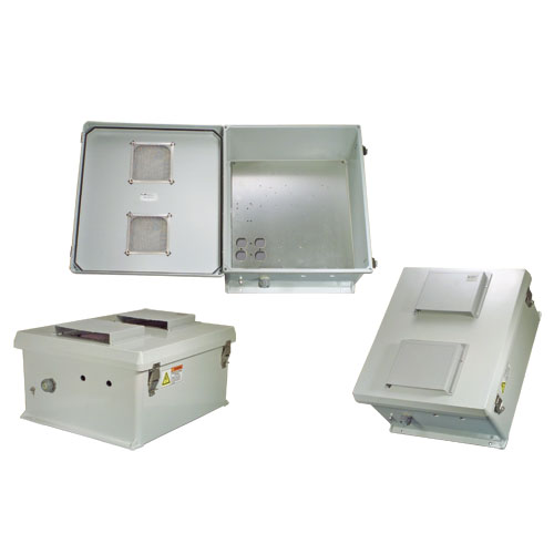 L-com諾通 NEMA級防風雨接線盒,開孔盒蓋,帶安裝板