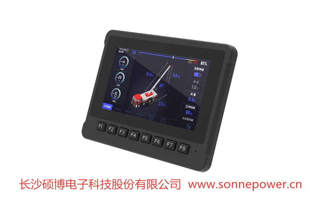車載智能顯示屏，CAN總線顯示器，顯控一體屏 SPD-070-Ex